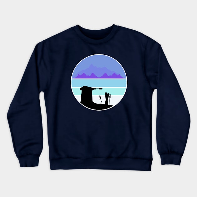 Ski the galaxy! Crewneck Sweatshirt by wanderlust untapped